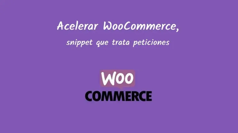 Acelerar WooCommerce, snippet que trata peticiones