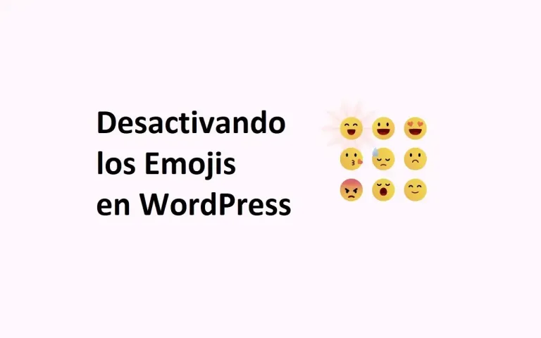 Desactivar los emoji en wordpress