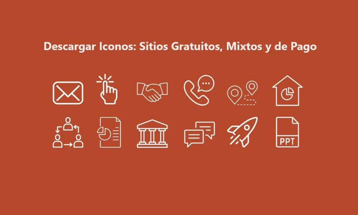 Descargar Iconos: Los Mejores Sitios Gratuitos, Mixtos y de Pago