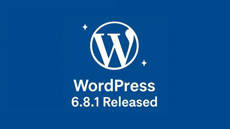 Anuncio del lanzamiento de WordPress 6.8.1 con mejoras en el núcleo y el editor de bloques